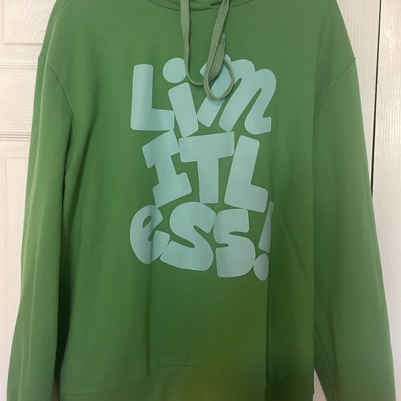 Green hoodie "by Black History Month" size Large - Picture 2 of 5